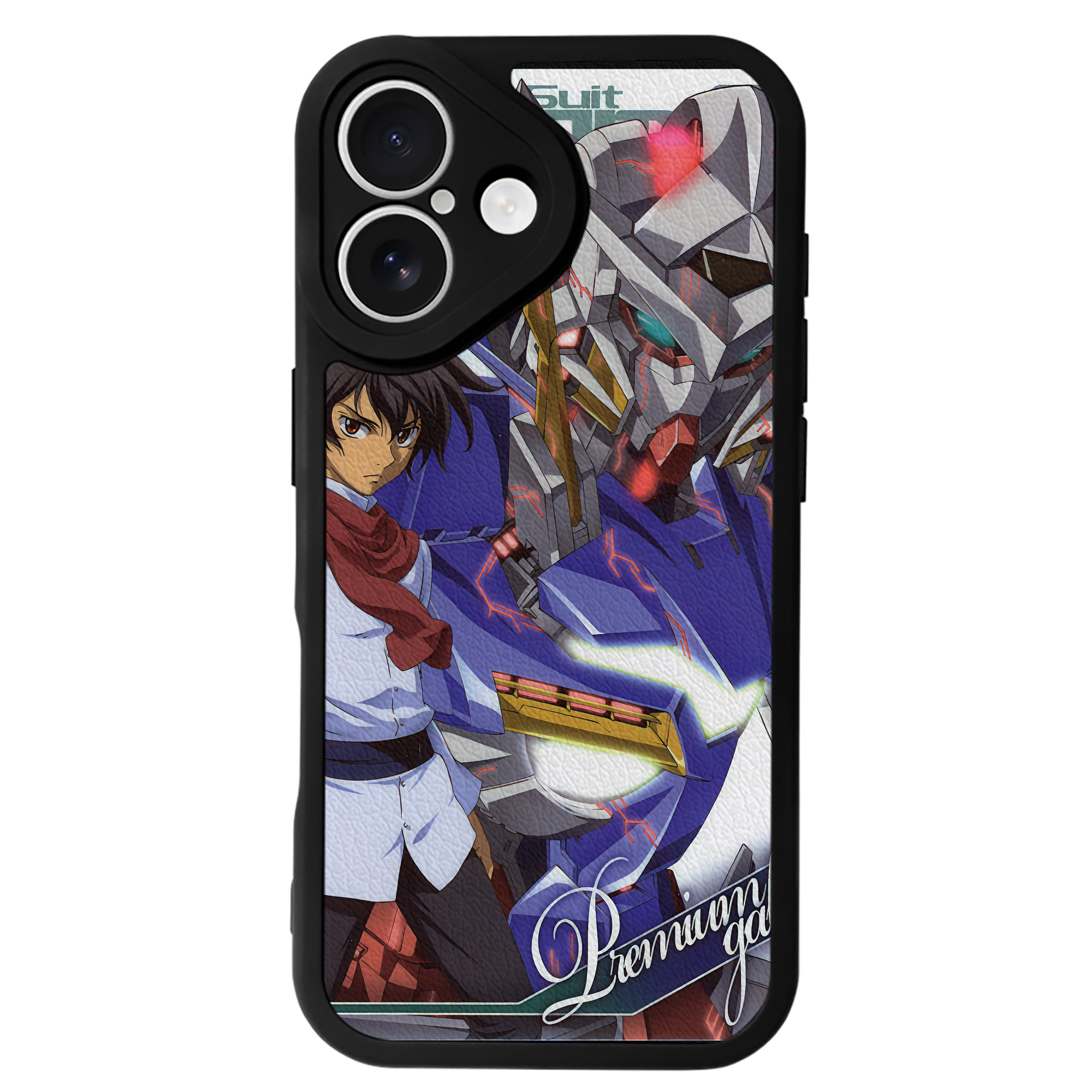 （画像用） 機動戦士ガンダム Mobile Suit Gundam 【iPhone 16シリーズ対応】シリコンスマホケース（レザー調） 材質：シリコン